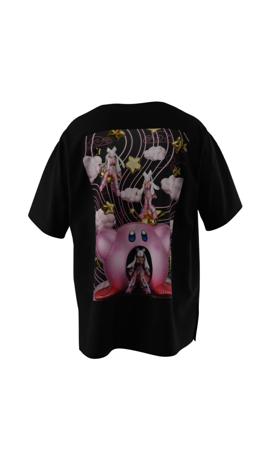 Teeshirt Connecté en Réalité Augmentée - Kirby Cyber Kawaii